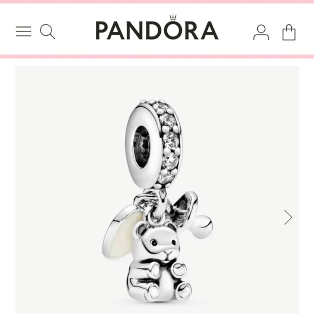 Pandora Baby Teddy Bear Dangle Charm